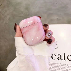 Marble Case For Apple Airpods Case Cute Earphone Hard Cover For Airpods