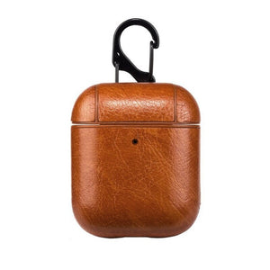 Leather Case For Apple AirPods With Buckle Hook Cases For Airpods