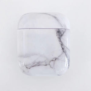 Luxury Marble Hard PC Wireless Earphone Charging Cover Bag for Apple AirPods