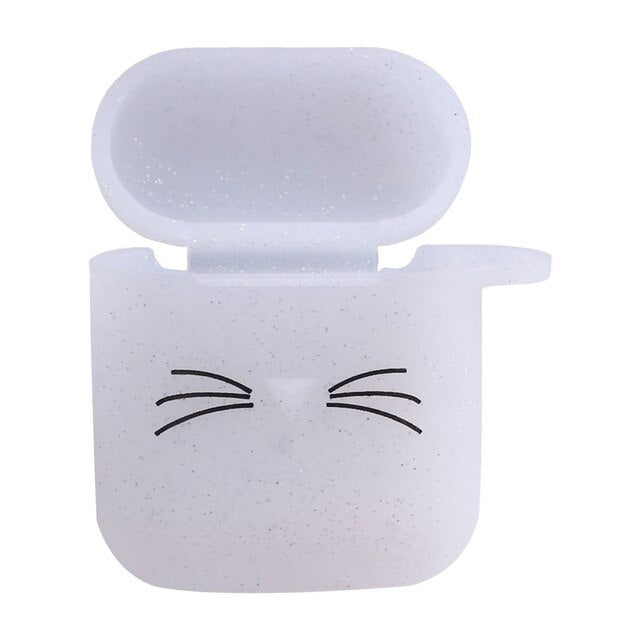 Creative Headphone Bag For Airpods Case Cute Lovely Cat Cartoon Protective Cover