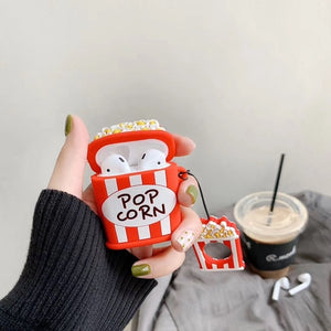 AirPods Case 3D Cute Biscuits Burger Earphone Cases