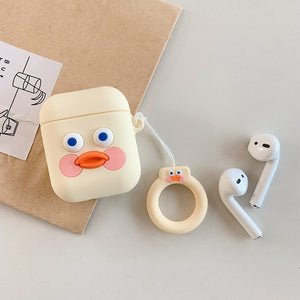 3D Earphone Cases For AirPods Case Silicone Cute Cartoon Dog Bear Cover For Apple Air pods