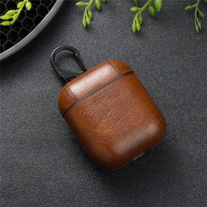 For Apple Airpods Strap PU Leather with Buttons Headphone Case Earphone Accessories