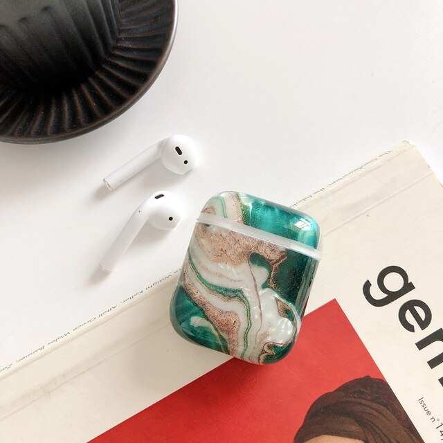 Headphone Case For Airpods Luxury Marble Earphone Case For Apple Air Pods Case