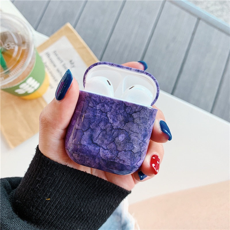 AirPods Case Marble Hard Plastic Wireless Bluetooth Earphone Cases For Apple Airpods