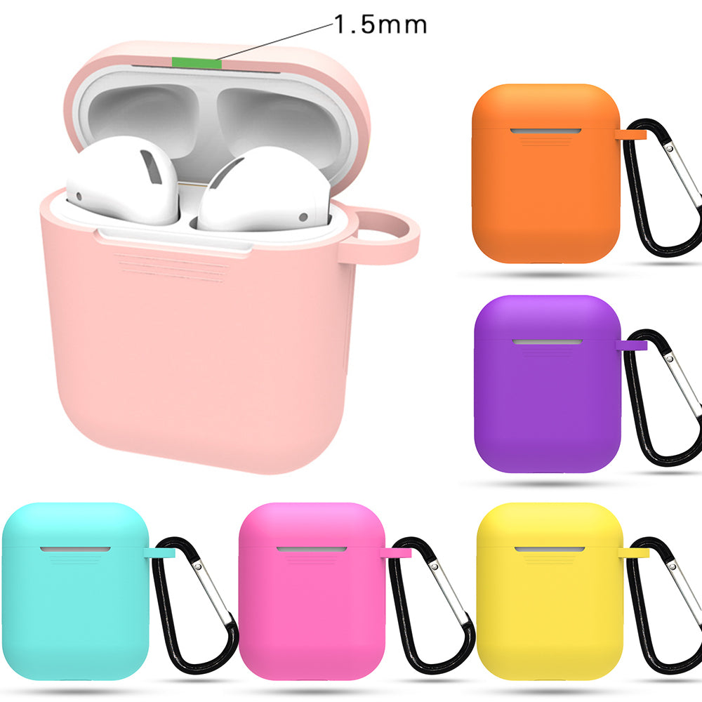 Silicone Bluetooth Wireless Earphone Case Protective Cover  Accessories for Apple Airpods