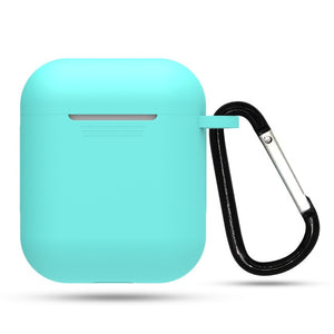 Silicone Airpods Case Cover With Keychain for Apple Airpods Protector Case .