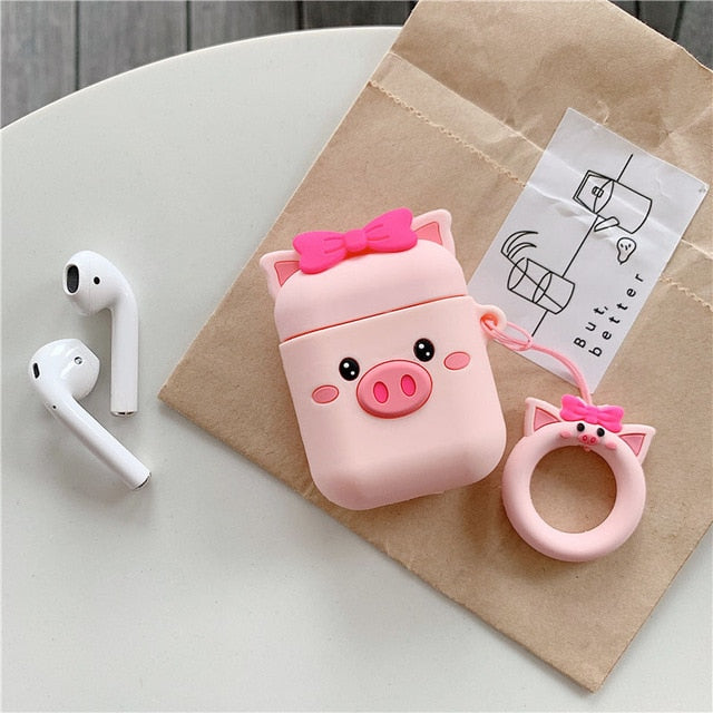 Cute Cartoon Mickey Minnie Soft Silicone Doll Case For Apple Airpods Case Wireless Bluetooth