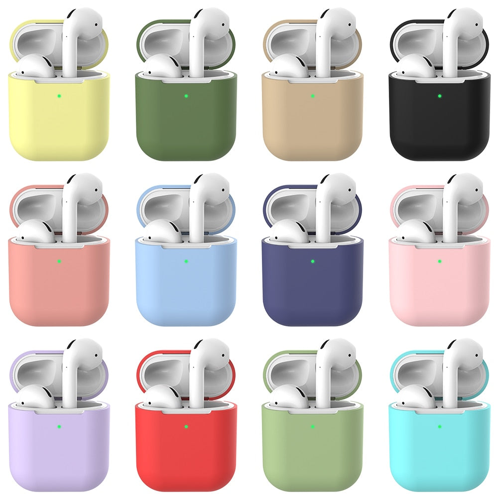 Silicone Earphone Cases for Airpods Box Protector Wireless Headphone Protective Cover